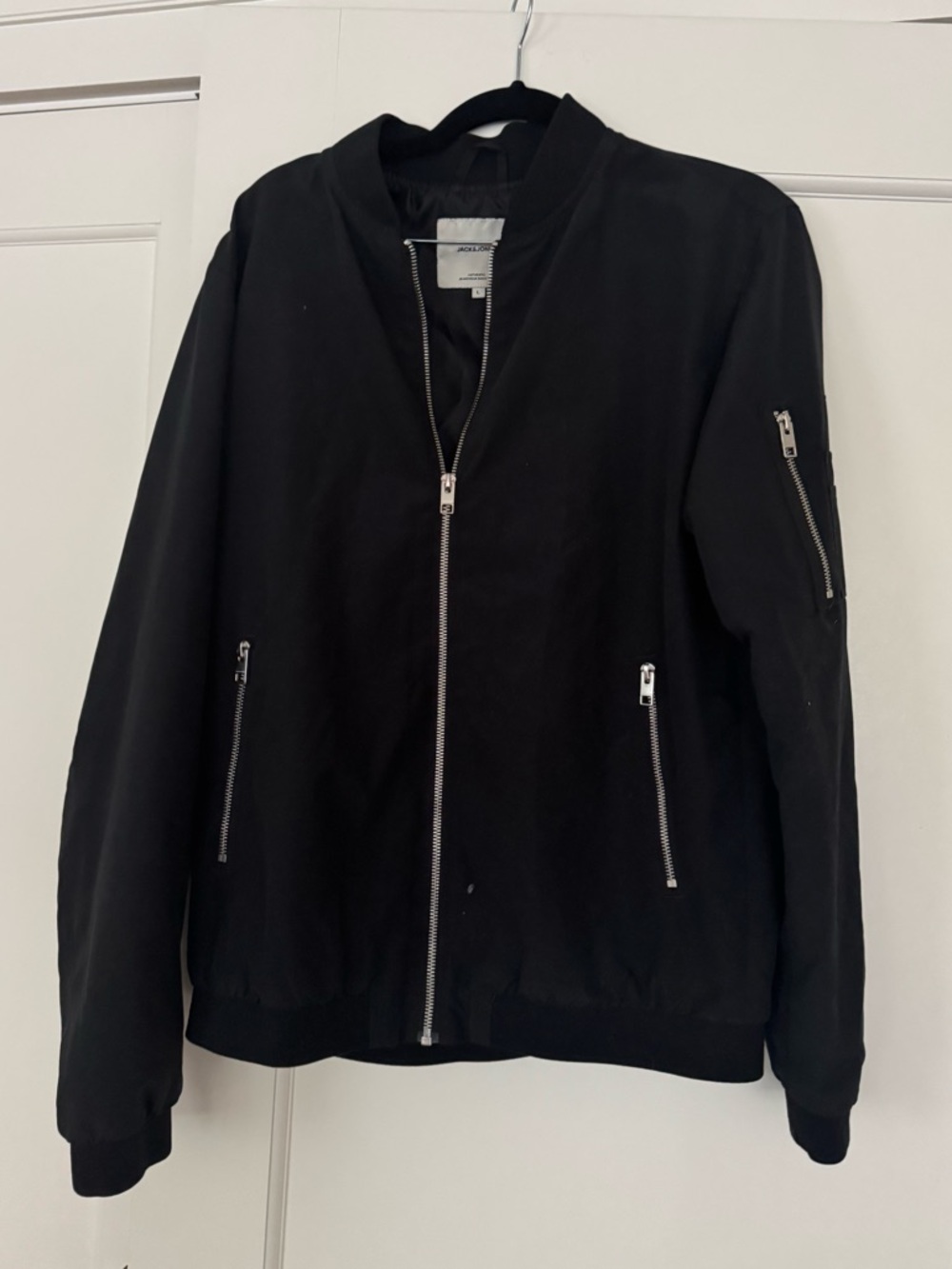 Jack & Jones Black Jacket with White Label